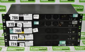 5x 1U broadcast network control system rack mount computers