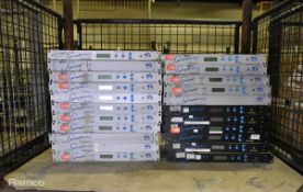 18x Wood & Douglas Symphony audio racks and 4x Wood & Douglas Symphony RF distribution racks