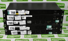 5x 1U broadcast network control system rack mount computers