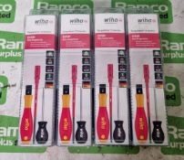 4x Wiha TorqueVario S electric posidrive screwdriver sets - 5 piece - 0,8-5 Nm