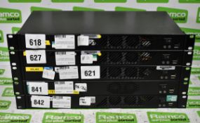 5x 1U broadcast network control system rack mount computers