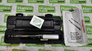 Snap-On QD1R200A 1/4 inch drive torque wrench in storage case - 40-200 in.lb