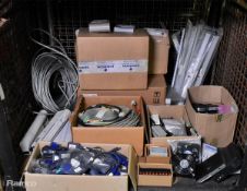 Electrical and computer components - VGA adapters, power leads, terminal blocks and more