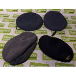 150x British Forces berets - mixed types - mixed sizes