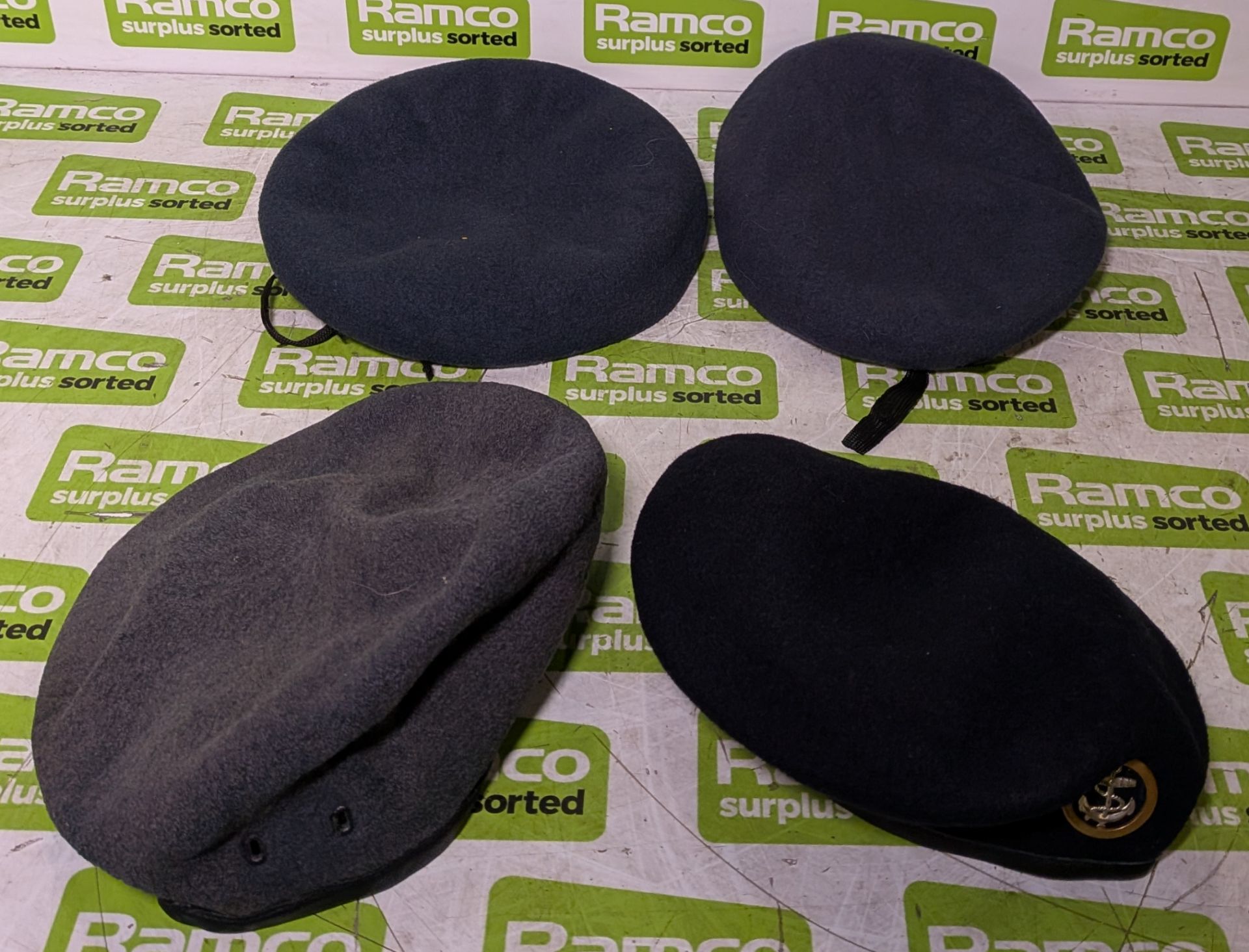 150x British Forces berets - mixed types - mixed sizes