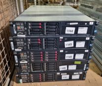 HP ProLiant DL380 G7 server rack & 4x HP Proliant G6 Server Racks