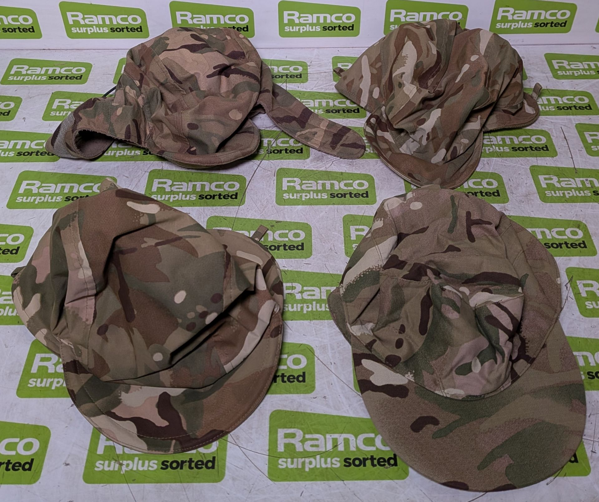 100x British Army MTP mixed hats - cold weather, tropical and combat - mixed sizes - Image 3 of 5