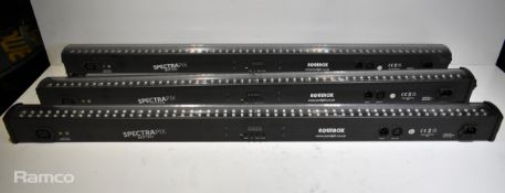 3x Equinox SpectraPix 50W LED battens