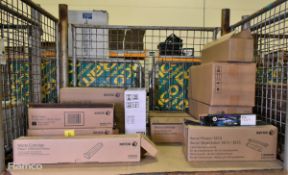 Printer consumables - Xerox waste cartridge, HP and Xerox toner - 13 units - OPEN BOXES