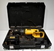 DeWalt DC305 36V cordless reciprocating saw with battery and case - W 510 x D 380 x H 110mm