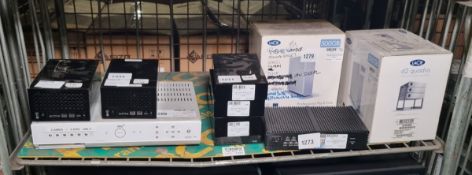 Lacie HDDs and Quanmax sound desk PC - full details in the description