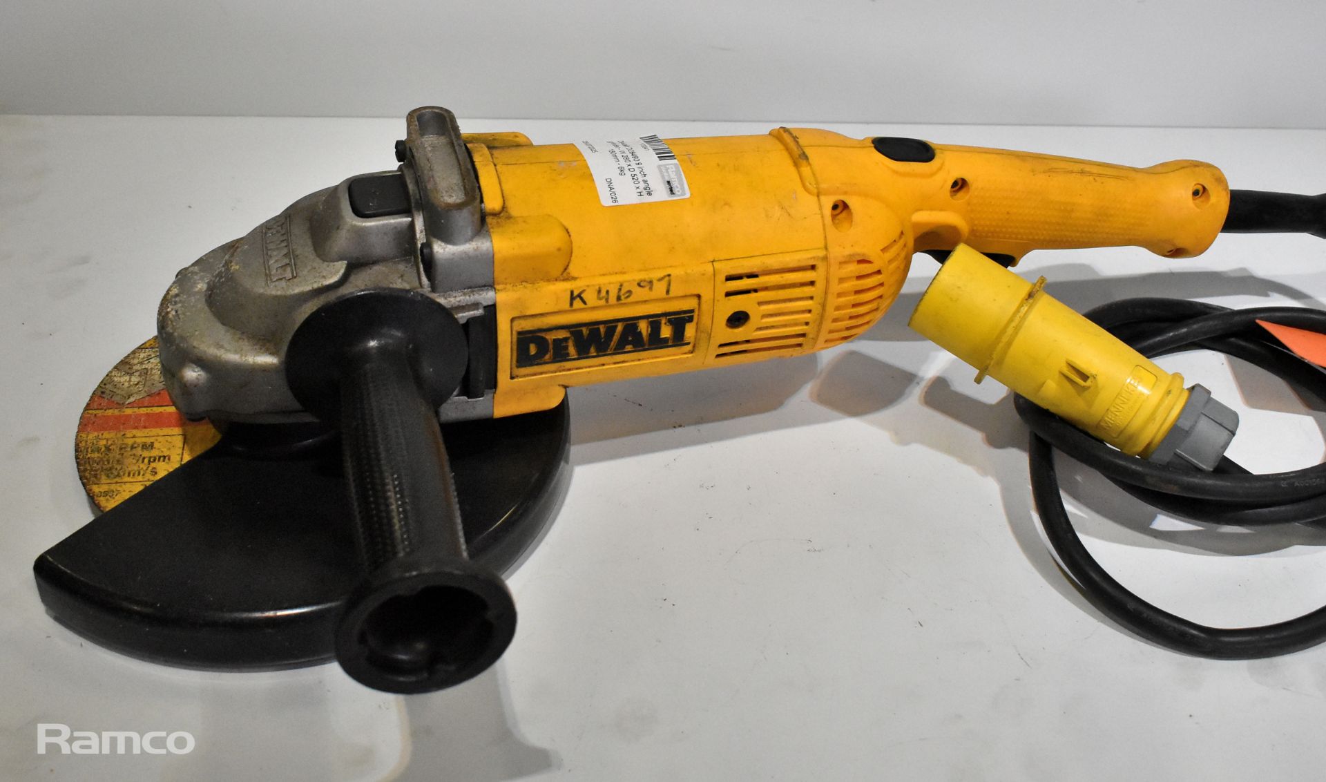 Dewalt D28490 9 inch angle grinder & Bosch GST100BCE Professional jigsaw - Image 2 of 7