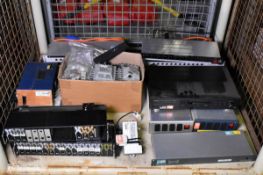 Electrical equipment - power distribution units, radio, Teac AM / FM tuner and multiswitches