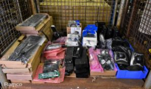 Collection of office and computer equipment - Kensington Expert mouse trackballs and more