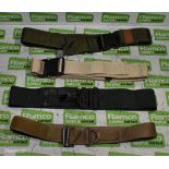 100x British Forces belts - various types and sizes