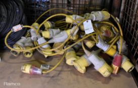 14x 110V 32Amp splitter cables
