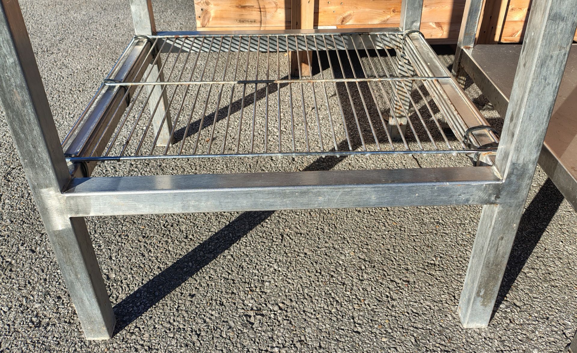 Stainless steel work table - W 800 x D 800 x H 790mm - Image 4 of 4