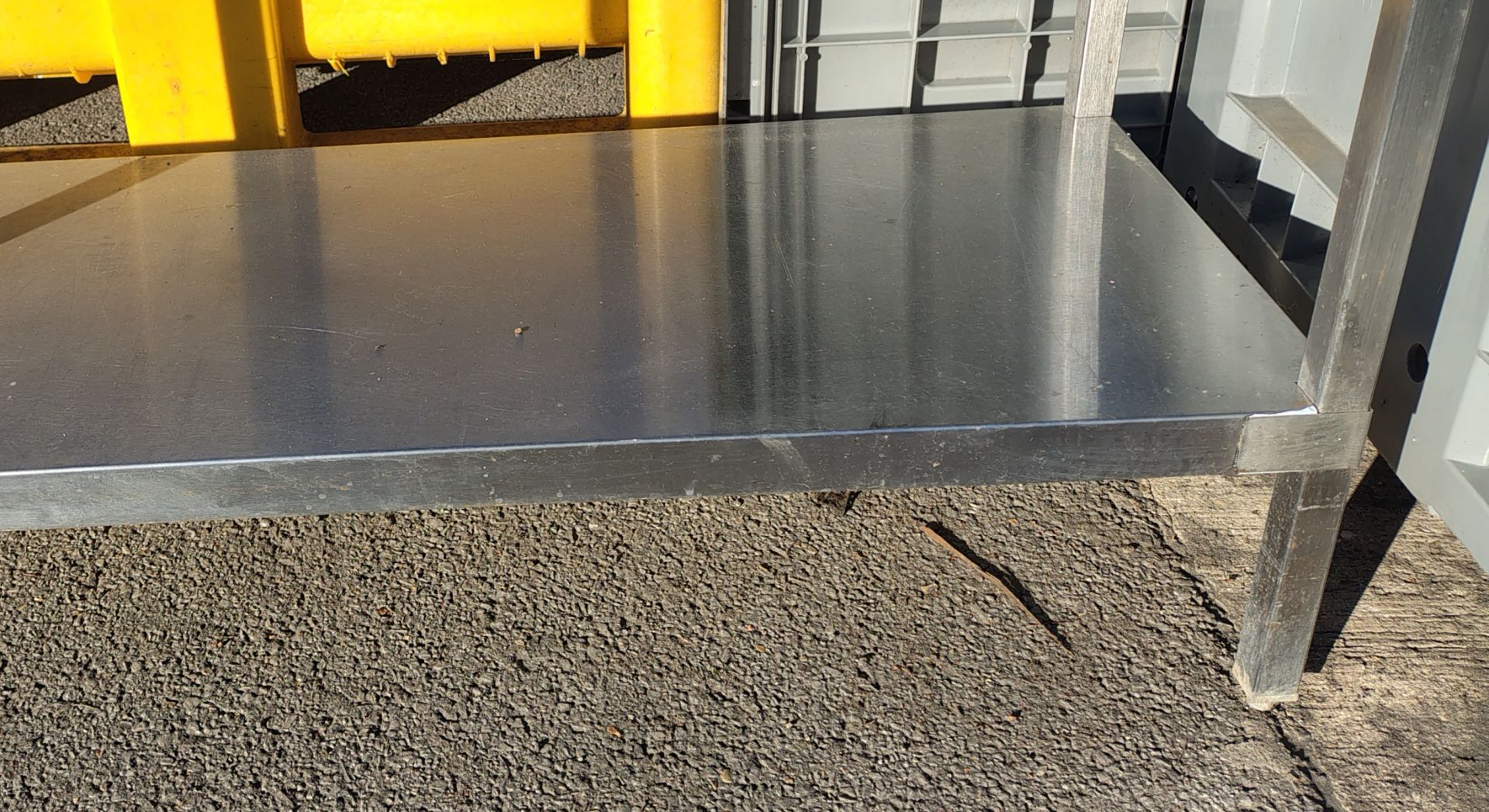 Moffat stainless steel work table - W 2400 x D 600 x H 880mm - Image 5 of 6