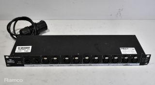 Chauvet DJ Data Stream 4 DMX splitter with 16A plug - W 480 x D 135 x H 45mm