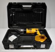 DeWalt DW941 14.4V cordless nibbler body with case - W 460 x D 320 x H 120mm