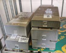 8x G-Tech G-Raid EXT HDDs - 2TB