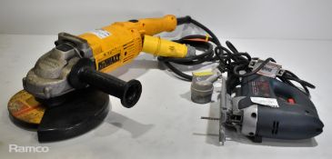 Dewalt D28490 9 inch angle grinder & Bosch GST100BCE Professional jigsaw