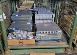 Data connection equipment - 2x Netgear ethernet switches, 8x Cisco Catalyst 2960 and more