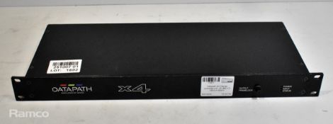 Datapath X4 Display controller unit - W 480 x D 185 x H 45mm