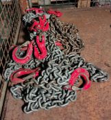 8x Lukas chains with hook - 2 mtr