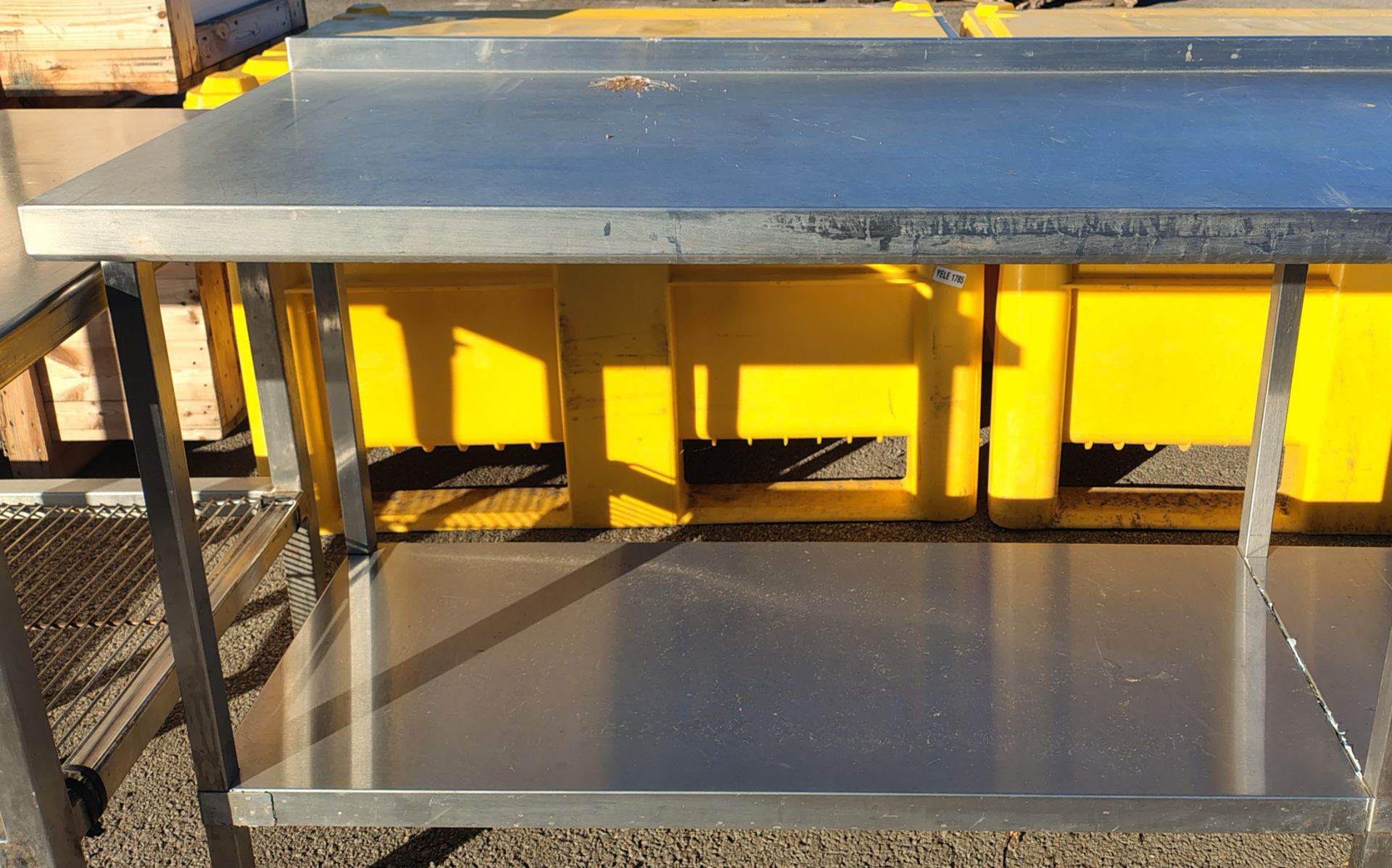 Moffat stainless steel work table - W 2400 x D 600 x H 880mm - Image 3 of 6