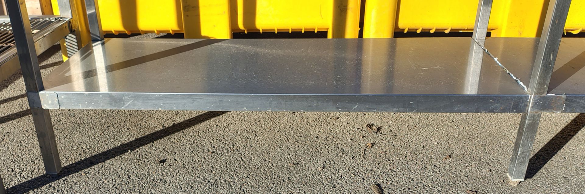 Moffat stainless steel work table - W 2400 x D 600 x H 880mm - Image 2 of 6