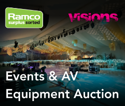 Visions Group auction of Events & AV equipment to include - lighting, audio, power distro, generators, truss and much more - LOCATION BRACKNELL