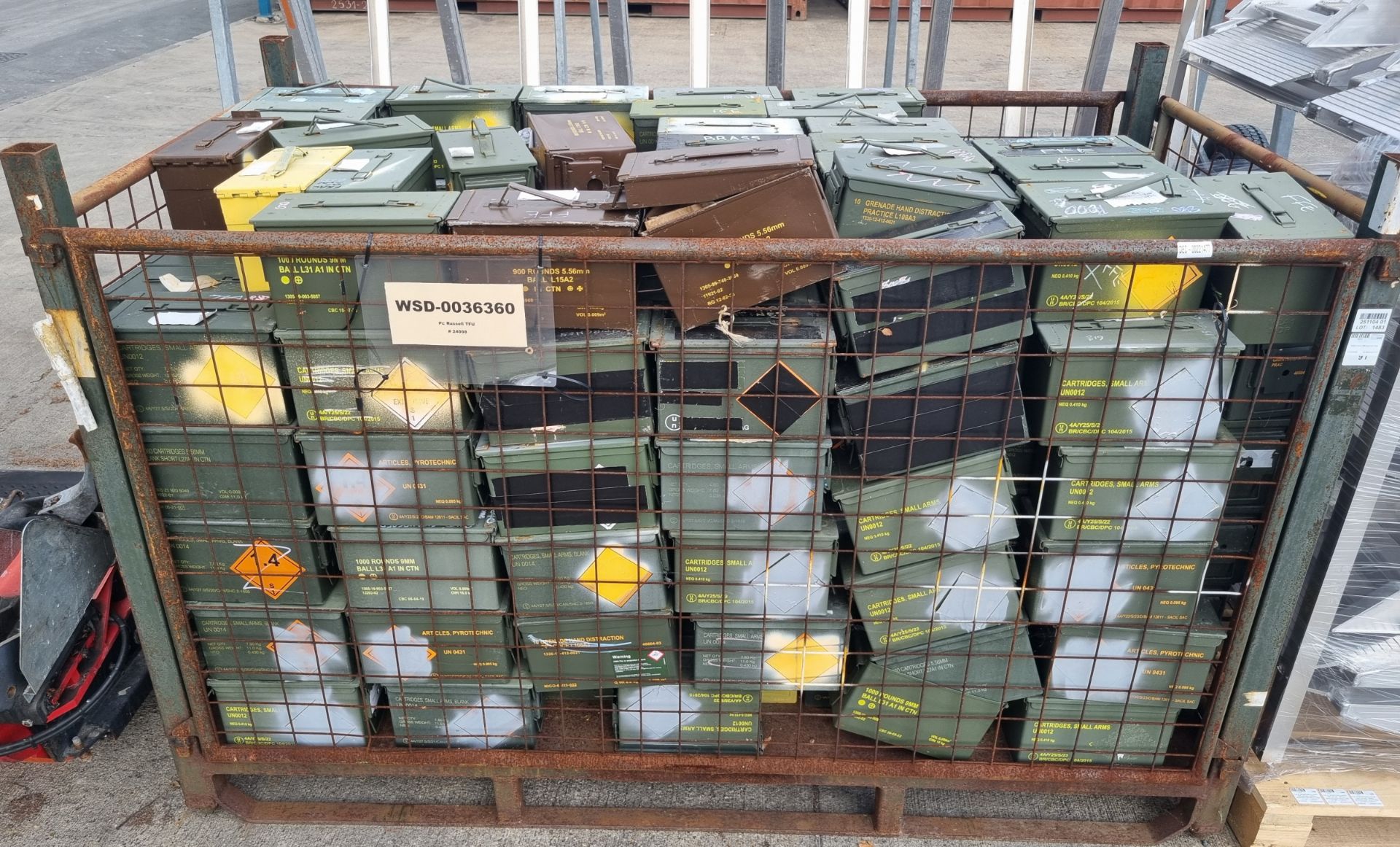 213x M2A1, 6x H83 and 1x L24A1 ammo tins
