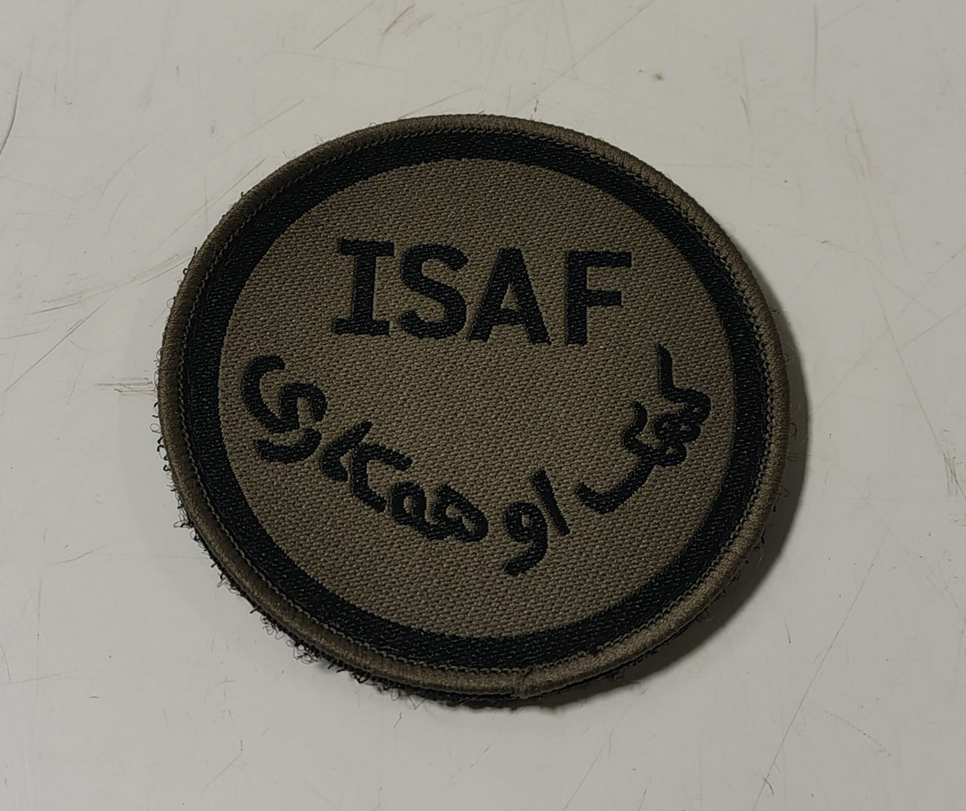 ISAF International Security Assistance Force green shoulder patch ...