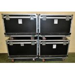 Absen AW2.5 pixel pitch outdoor IP rated LED display panels in 4 flight cases