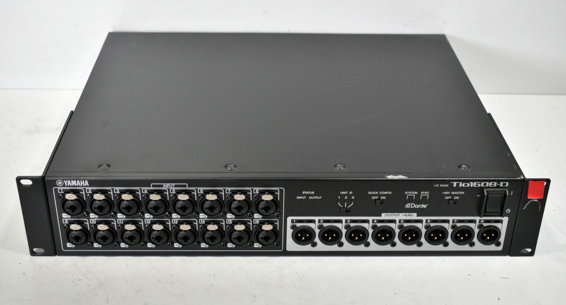 Yamaha Tio1608-D Dante-equipped I/O rack with 16 microphone/line inputs and 8 line outputs