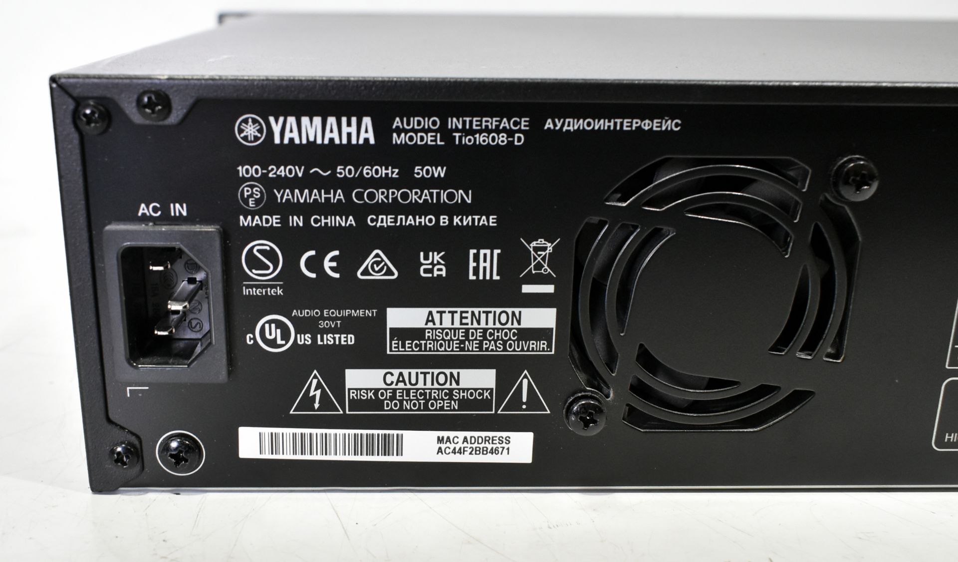 Yamaha Tio1608-D Dante-equipped I/O rack with 16 microphone/line inputs and 8 line outputs - Image 5 of 5