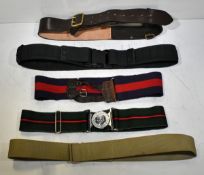 80x British Forces belts - various types and sizes
