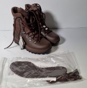 Altberg new defender ladies brown leather high liability combat boots size 6L - fitting Lady Large