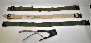50x British Forces belts - various types and sizes