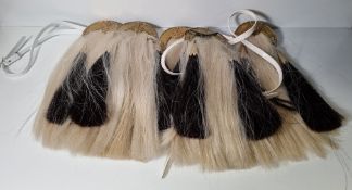 5x British Forces Royal regiment of Scotland horse hair sporrans - 1 without belt