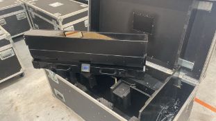 2x GLP FR10 LED baton supplied with clamps, power cables and safety bonds in flightcase