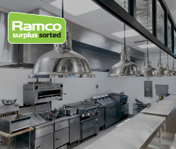 Auction of Hobart catering equipment to include new items and grade B items - combi ovens, precipans, griddles, fryers, dishwashers & more...