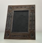 A modern epns Charles Rennie Mackintosh style photograph frame, inner measurement: h. x 14cm l. x