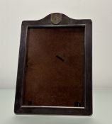 A modern Sheffield silver millennium photograph frame Sheffield 2000, with easel stand to back,