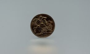 An Edward VII gold sovereign 1910 8.g