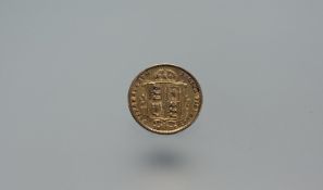 A Queen Victoria gold half sovereign 1892 3.97g