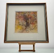 John Bathgate (Scottish 1949-), Autumn Hedge, watercolour, signed bottom left, artist label verso,