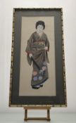 A pair of Japanese 20thc School works depicting Lady Geisha Study, both gouache and wash,