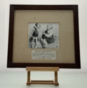 Edward Tennyson Reed (1860-1933), a set of three pen and ink drawings, illustrations for Punch: 